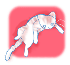 Currant- chan Sticker feat.Orange tabby sticker #8797952