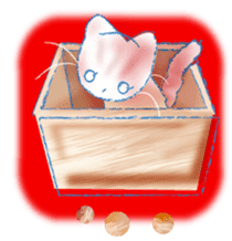 Currant- chan Sticker feat.Orange tabby sticker #8797954