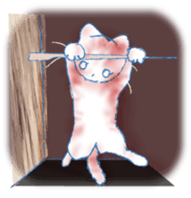 Currant- chan Sticker feat.Orange tabby sticker #8797958