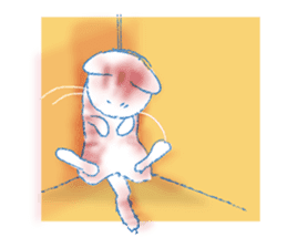 Currant- chan Sticker feat.Orange tabby sticker #8797959