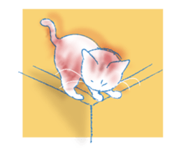 Currant- chan Sticker  feat.Orange tabby sticker #8797962