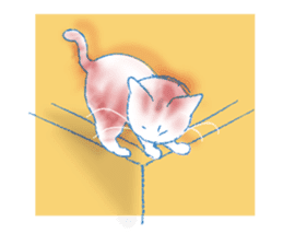 Currant- chan Sticker feat.Orange tabby sticker #8797962