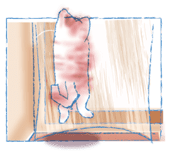 Currant- chan Sticker feat.Orange tabby sticker #8797969