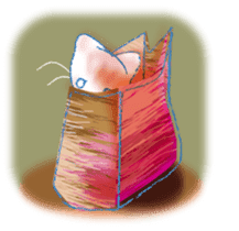 Currant- chan Sticker feat.Orange tabby sticker #8797971