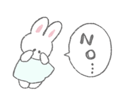 The fluffy bunny sticker sticker #8798101