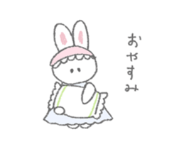 The fluffy bunny sticker sticker #8798105