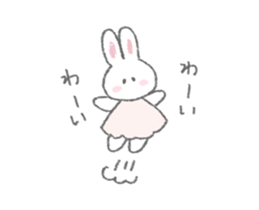 The fluffy bunny sticker sticker #8798107