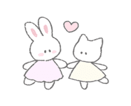 The fluffy bunny sticker sticker #8798109