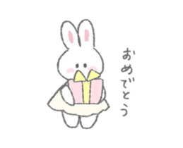 The fluffy bunny sticker sticker #8798110