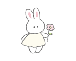 The fluffy bunny sticker sticker #8798111