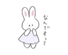 The fluffy bunny sticker sticker #8798114