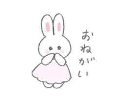 The fluffy bunny sticker sticker #8798116