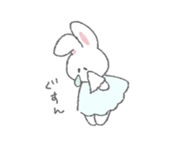 The fluffy bunny sticker sticker #8798122