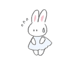 The fluffy bunny sticker sticker #8798132