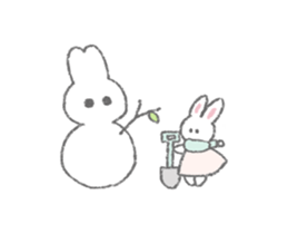 The fluffy bunny sticker sticker #8798134