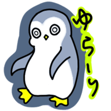 Expressionless and cute penguin sticker #8799499