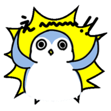 Expressionless and cute penguin sticker #8799500