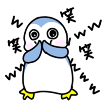 Expressionless and cute penguin sticker #8799507