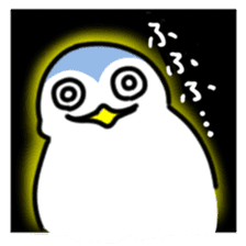 Expressionless and cute penguin sticker #8799521