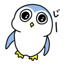Expressionless and cute penguin sticker #8799523