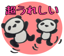 PANDA Stickers -you&me ver.- sticker #8799715