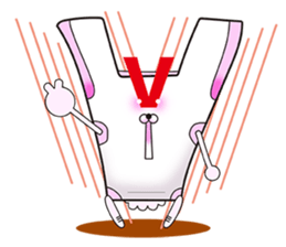 Plastic shopping bag rabbit -2 sticker #8800058