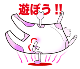 Plastic shopping bag rabbit -2 sticker #8800064