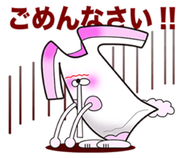 Plastic shopping bag rabbit -2 sticker #8800075