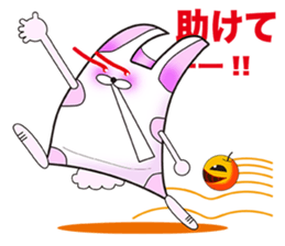 Plastic shopping bag rabbit -2 sticker #8800076