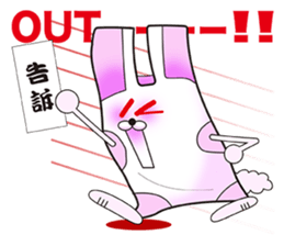 Plastic shopping bag rabbit -2 sticker #8800092