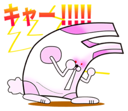 Plastic shopping bag rabbit -2 sticker #8800096