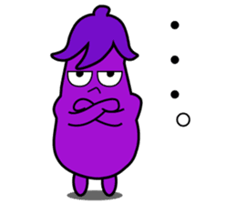 Nasumaru the eggplant sticker #8800785