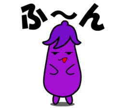 Nasumaru the eggplant sticker #8800788