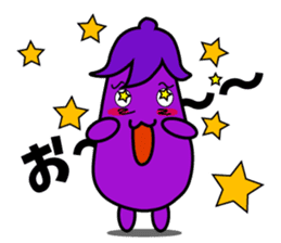Nasumaru the eggplant sticker #8800790