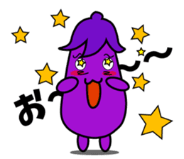 Nasumaru the eggplant sticker #8800790