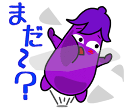 Nasumaru the eggplant sticker #8800800