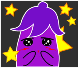 Nasumaru the eggplant sticker #8800803