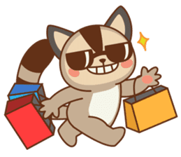 Sugar Cat Glider sticker #8800889