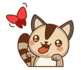Sugar Cat Glider sticker #8800896