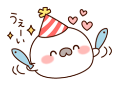 Lively and happy seal sticker #8801469