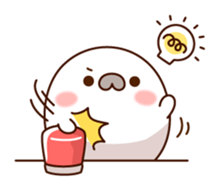Lively and happy seal sticker #8801488