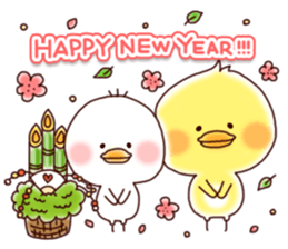 2 birds of cute chick Sticker2 sticker #8801958