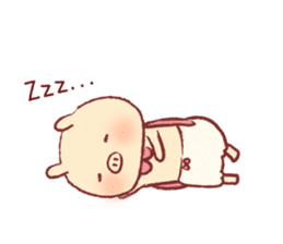 Pig & Chick of Toterapotte(English) sticker #8802140