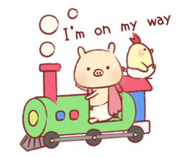 Pig & Chick of Toterapotte(English) sticker #8802145