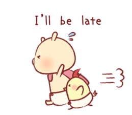 Pig & Chick of Toterapotte(English) sticker #8802153