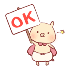 Pig & Chick of Toterapotte(English) sticker #8802165
