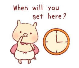 Pig & Chick of Toterapotte(English) sticker #8802168