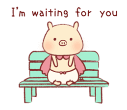 Pig & Chick of Toterapotte(English) sticker #8802169