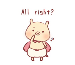 Pig & Chick of Toterapotte(English) sticker #8802170