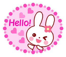Cute rabbit and friends 3 sticker #8802538